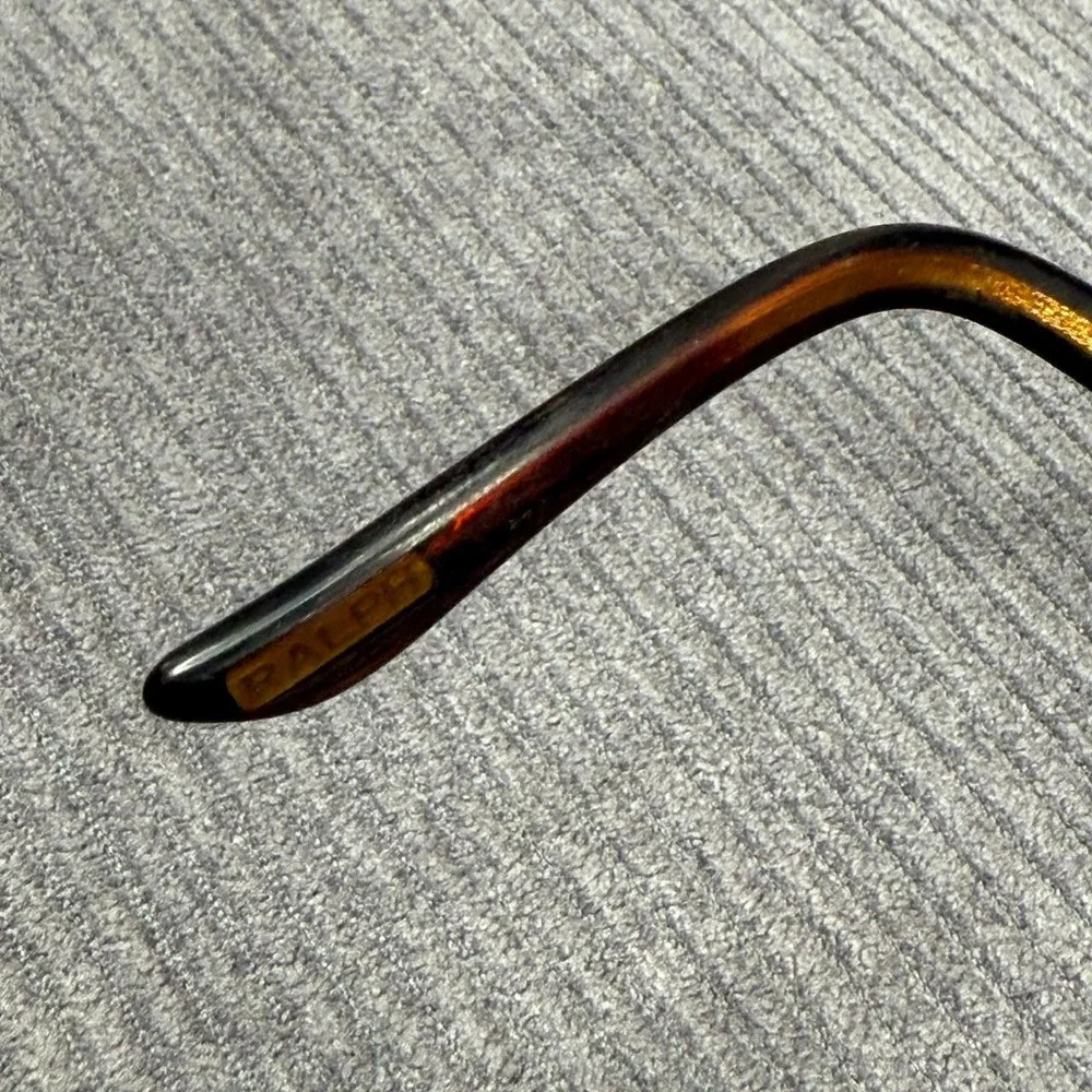 Ralph Lauren RA5102 Black Tortoise Rectangular Y2k Eyeglasses Frames 56-15-130